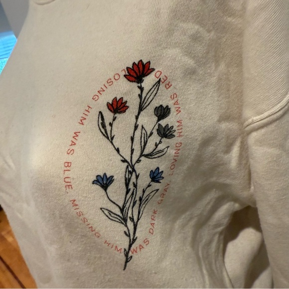 Taylor Swift Loving Him Was Red Sweatshirt Womens Sz S Pullover Album Merch - Picture 5 of 7